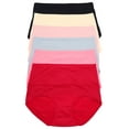 thumbnail image 1 of Angelina Women's Microfiber High Waist Light Control Briefs (6-Pack), 1 of 7