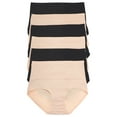 thumbnail image 1 of Angelina Women's Microfiber High Waist Light Control Briefs (6-Pack), 1 of 7