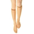 thumbnail image 1 of Angelina Women's Nylon Knee-High Socks, Beige (6 Pack), 1 of 2