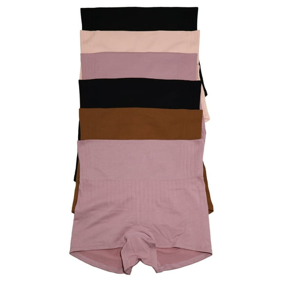 Angelina Seamless High Waist Shaping Boyshorts (6-Pack)