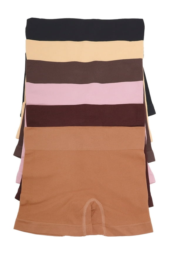 Women's Seamless Microfiber Boyshort Panties (6-Pack)