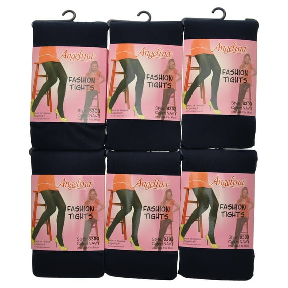 Angelina Women's Semi-Opaque Tights (6-Pack)