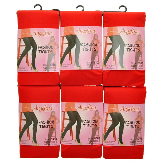 Angelina Women's Semi-Opaque Tights (6-Pack)