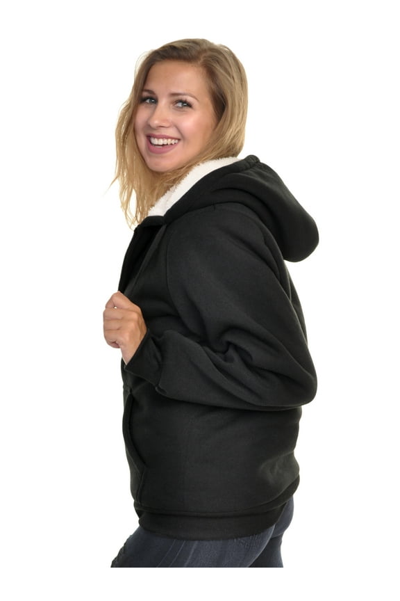 Women's Sherpa-Lined Hoodie Jacket (1-Pack)