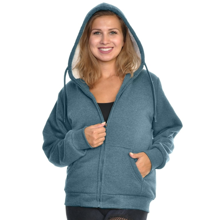 Sherpa lined sweatshirt jacket hot sale