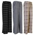 thumbnail image 1 of Angelina Women's Wide Leg Mid-Rise Palazzo Pants with Pockets, 3-Pack (1X-2X), 1 of 5