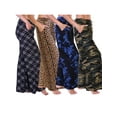 thumbnail image 1 of Angelina Women's Wide Leg Mid-Rise Palazzo Pants with Pockets, 4-Pack (S-M), 1 of 6