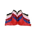 thumbnail image 1 of Angelina Women's Wired Padded T-Shirt Bras with Wide Wings (6-Pack), 1 of 3
