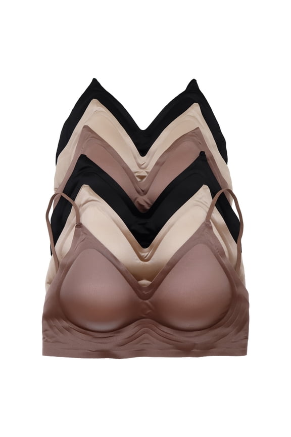 Women's Wireless Laser Cut Backless Multi-Wearing Bra