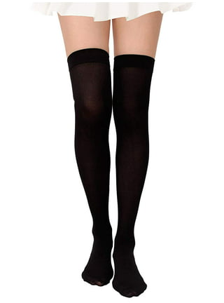 Opaque Thigh High Stockings Size