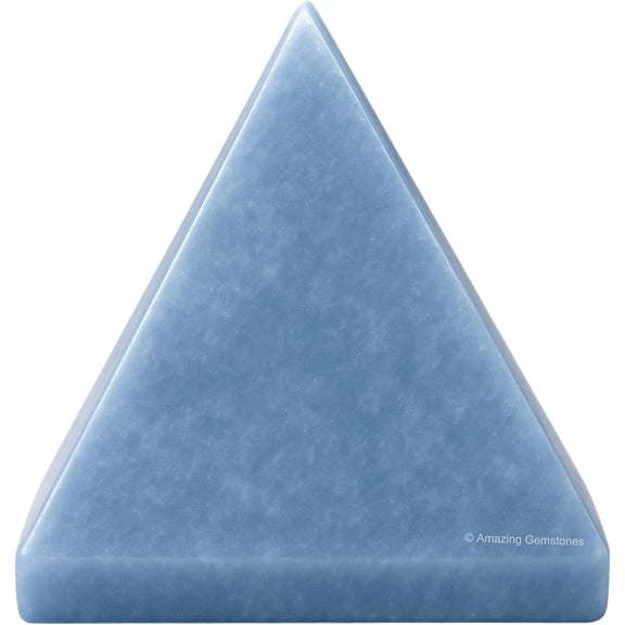 Angelite Pyramid Crystal Healing Stones - 2" Inch
