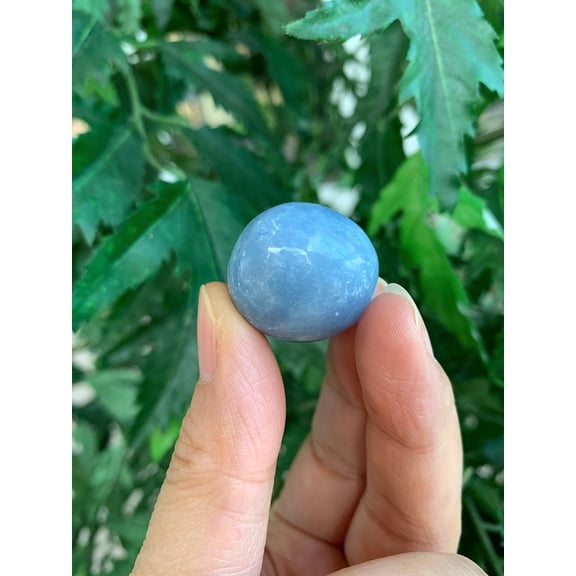 Angelite Tumbled Stones, Polished Angelite Gemstone, Angelite Healing Crystals (Angelite, 0.25 Pound)
