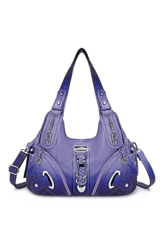 Angelkiss Hobo Shouder Purses for Women Crossbody Bag with Adjustable Long Straps Ultra Soft with Multiple Pockets