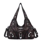 Angelkiss Hobo Shouder Purses for Women Crossbody Bag with Adjustable Long Straps Ultra Soft with Multiple Pockets