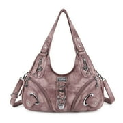 Angelkiss Hobo Shouder Purses for Women Crossbody Bag with Adjustable Long Straps Ultra Soft with Multiple Pockets