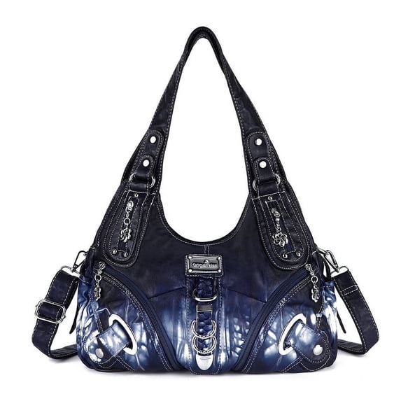 Angelkiss Hobo Shouder Purses for Women Crossbody Bag with Adjustable Long Straps Ultra Soft with Multiple Pockets