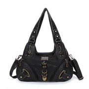 Angelkiss Hobo Shouder Purses for Women Crossbody Bag with Adjustable Long Straps Ultra Soft with Multiple Pockets