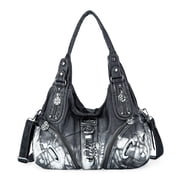 Angelkiss Hobo Shouder Purses for Women Crossbody Bag with Adjustable Long Straps Ultra Soft with Multiple Pockets