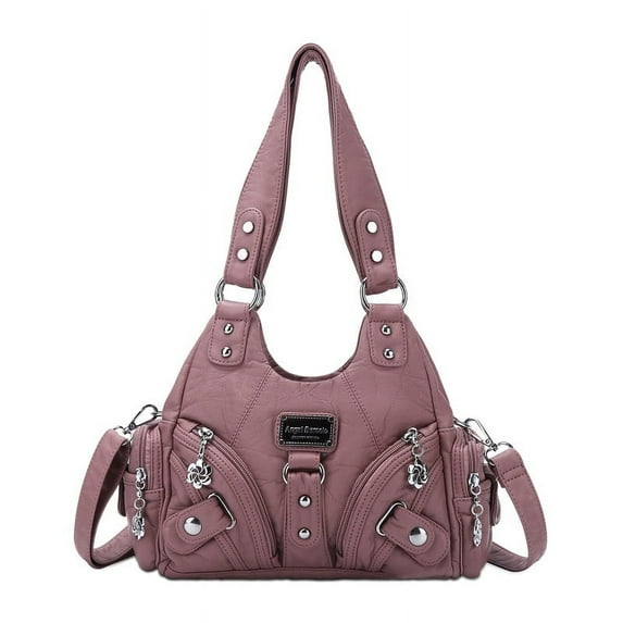 Angelkiss Hobo Shouder Women PU wallet with adjustable shoulder straps crossbody bag single shoulder bag Multiple Pockets