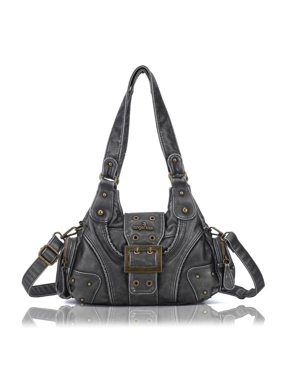 Angelkiss Purse for Women PU Wallet With Adjustable Shoulder Strap Crossbody Bag Single Satchel Handbags Hobo Bag