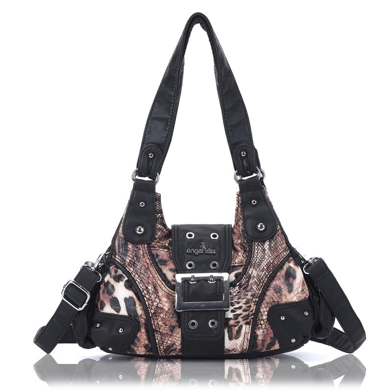 Angelkiss Purse for Women PU Wallet With Adjustable Shoulder Strap Crossbody Bag Single Satchel Handbags Hobo Bag
