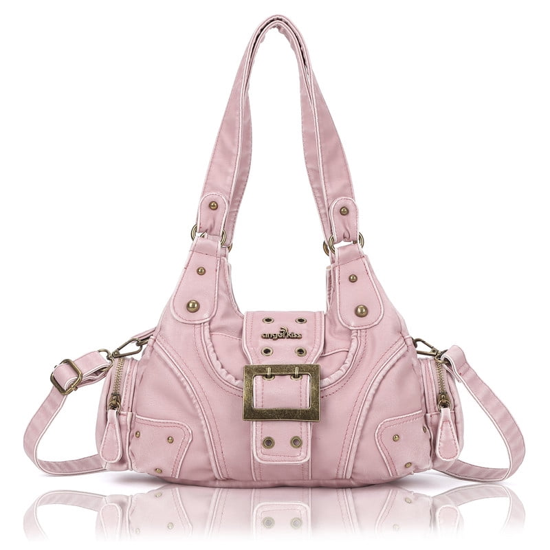 Angelkiss Purse for Women PU Wallet With Adjustable Shoulder Strap Crossbody Bag Single Satchel Handbags Hobo Bag