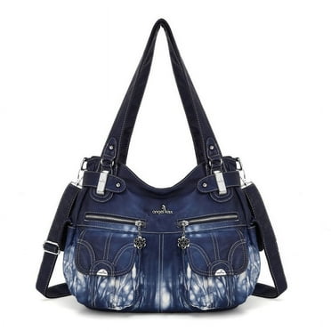 Angelkiss Women's Handbag Single Shoulder Bag with Detachable Strap Multiple Pockets