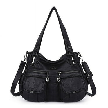 Angelkiss Women's Handbag Single Shoulder Bag with Detachable Strap Multiple Pockets
