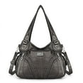 thumbnail image 1 of Angelkiss Women's satchel handbag Flexible multiple pockets with adjustable shoulder straps, 1 of 5