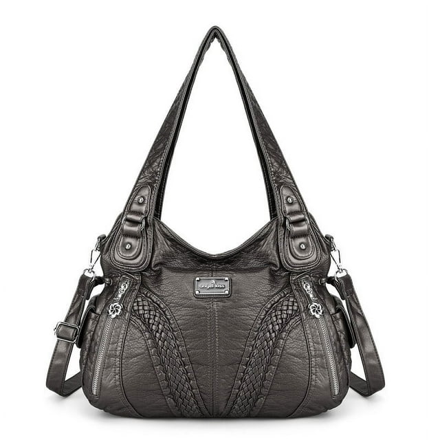 Angelkiss Women's satchel handbag Flexible multiple pockets with adjustable shoulder straps