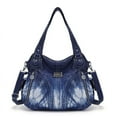 thumbnail image 1 of Angelkiss Women's satchel handbag Flexible multiple pockets with adjustable shoulder straps, 1 of 5