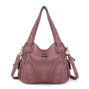 Angelkiss Womens satchel handbag Flexible multiple pockets with adjustable shoulder straps