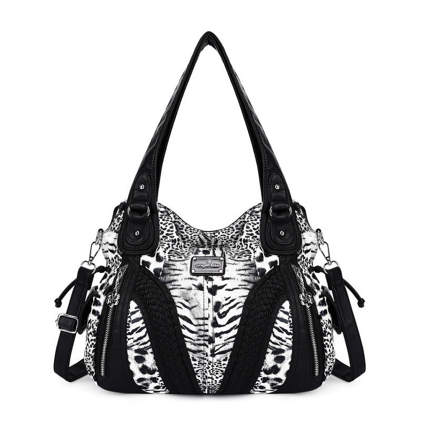Angelkiss Women's satchel handbag Flexible multiple pockets with adjustable shoulder straps