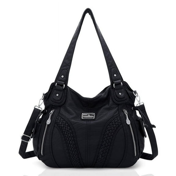 Angelkiss Women's satchel handbag Flexible multiple pockets with adjustable shoulder straps