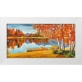 thumbnail image 1 of Angelo, Masera 18x11 White Modern Wood Framed Museum Art Print Titled - Bosco sul lago, 1 of 4