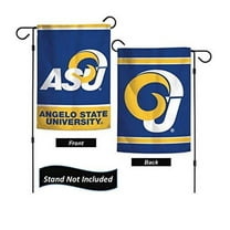 Angelo State 12.5” X 18" Double Sided Yard And Garden College Banner Flag Is Printed In USA,
