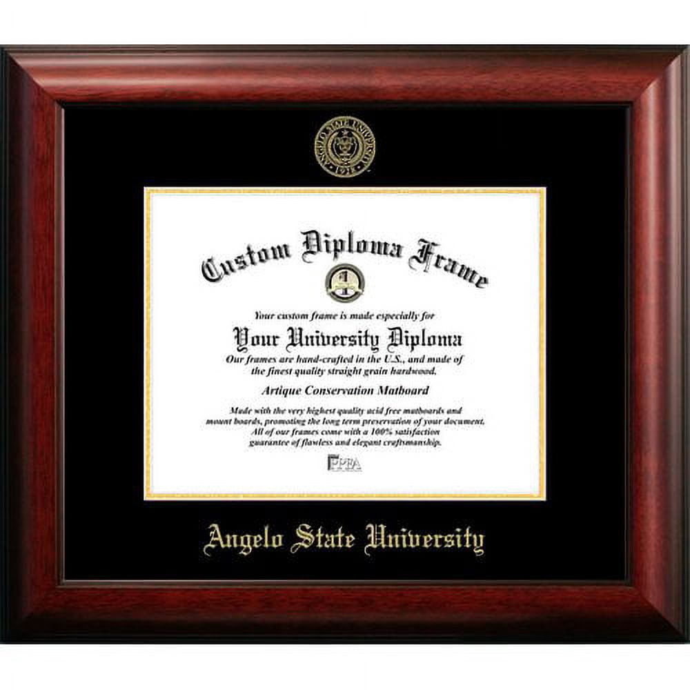 Angelo State University 11" x 14" Gold Embossed Diploma Frame