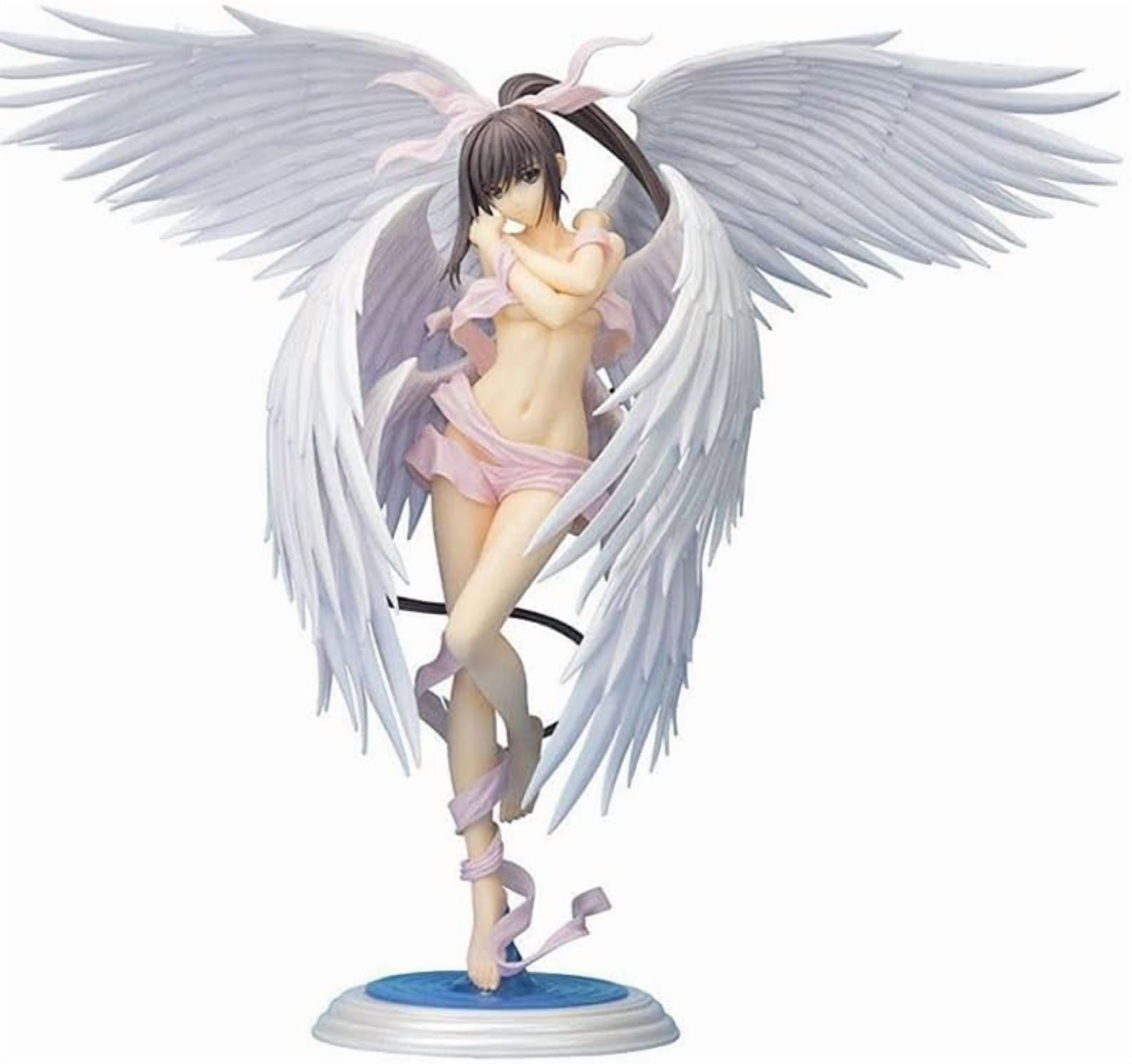 AngelofLight Figure White Wings AngelofLight Figurine 30cm/11.8inch Handmade PVC Anime Character Statue Collectible Craft Gifts