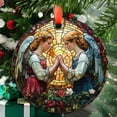 thumbnail image 1 of Angels 15 Ceramic/Acrylic Christmas Ornament, Warm Fall Feast Moment, Special Mother Celebration, Romantic Couple Moment, Commemorative 2025 Legacy Design, 1 of 5