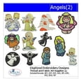 thumbnail image 1 of Angels(2) Embroidery Designs - All Popular Formats Included - Loaded on USB Stick, 1 of 10