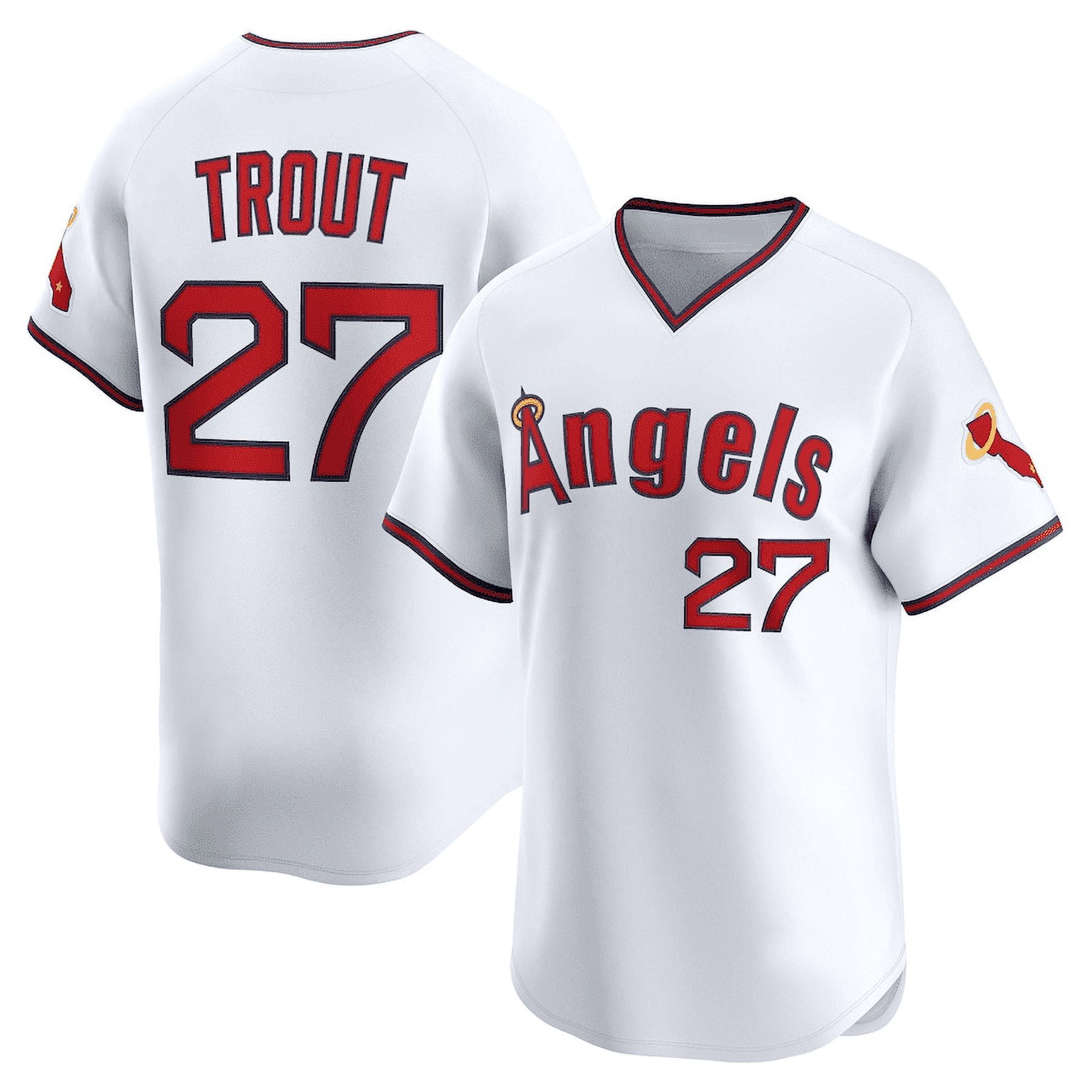 Angels 27 Jersey New Los Angeles Angels #27 Mike Trout Nike MLB
