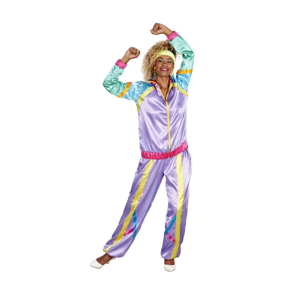 Angels Costumes 80s Tracksuit Adult Costume | X-Large Female