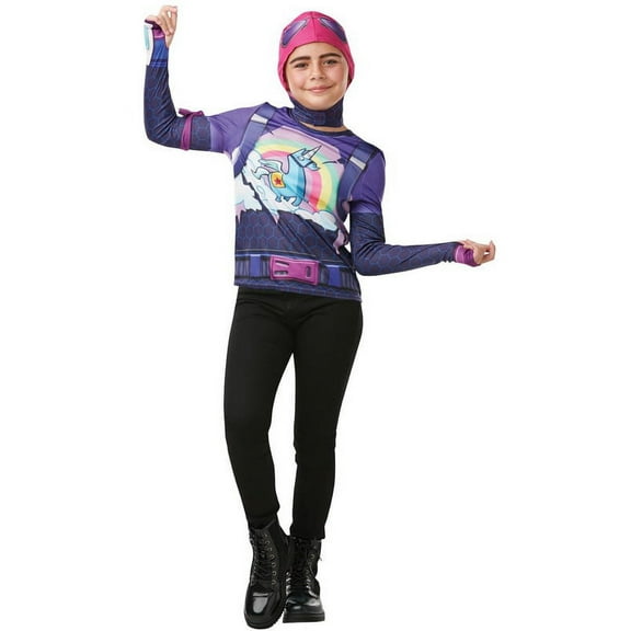 Angels Costumes Fortnite Brite Bomber Teen Costume Top & Cap - 9-10 yrs Unisex