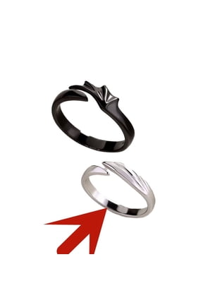 Angels Demons Men And Women Combination Couple Rings