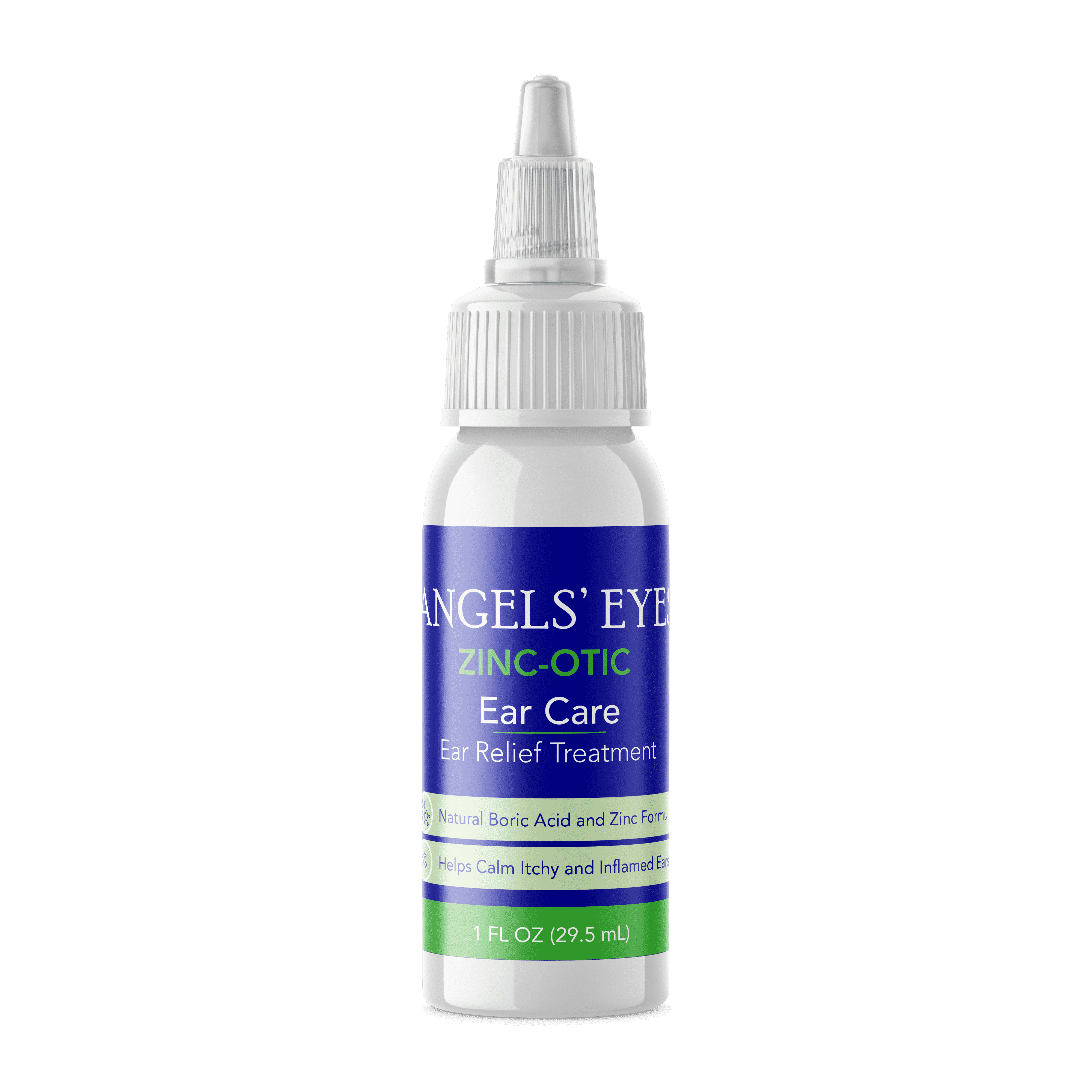 Angels' Eyes Zinc-Otic Ear Relief Natural BA and Zinc Formula Otic Care Liquid for Dog & Cat, 1 Ounce Bottle