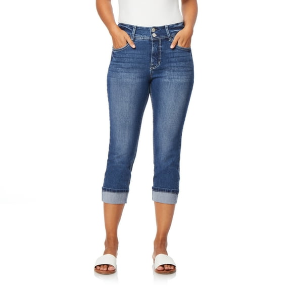 Angels Forever Young Curvy Cropped Jeans For Women