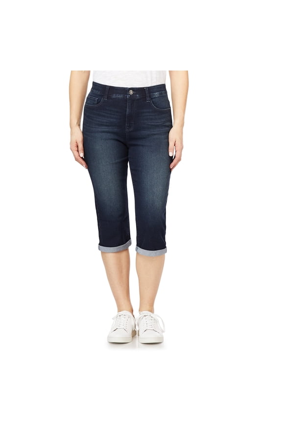 Women's 360 Sculpt 17" Mid-Rise Denim Capri