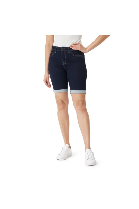 Women's 360 Sculpt 9" Mid-Rise Denim Bermuda Shorts