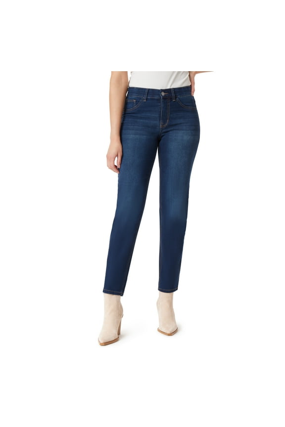 Women's 360 Sculpt Mid-Rise Straight Ankle Jeans