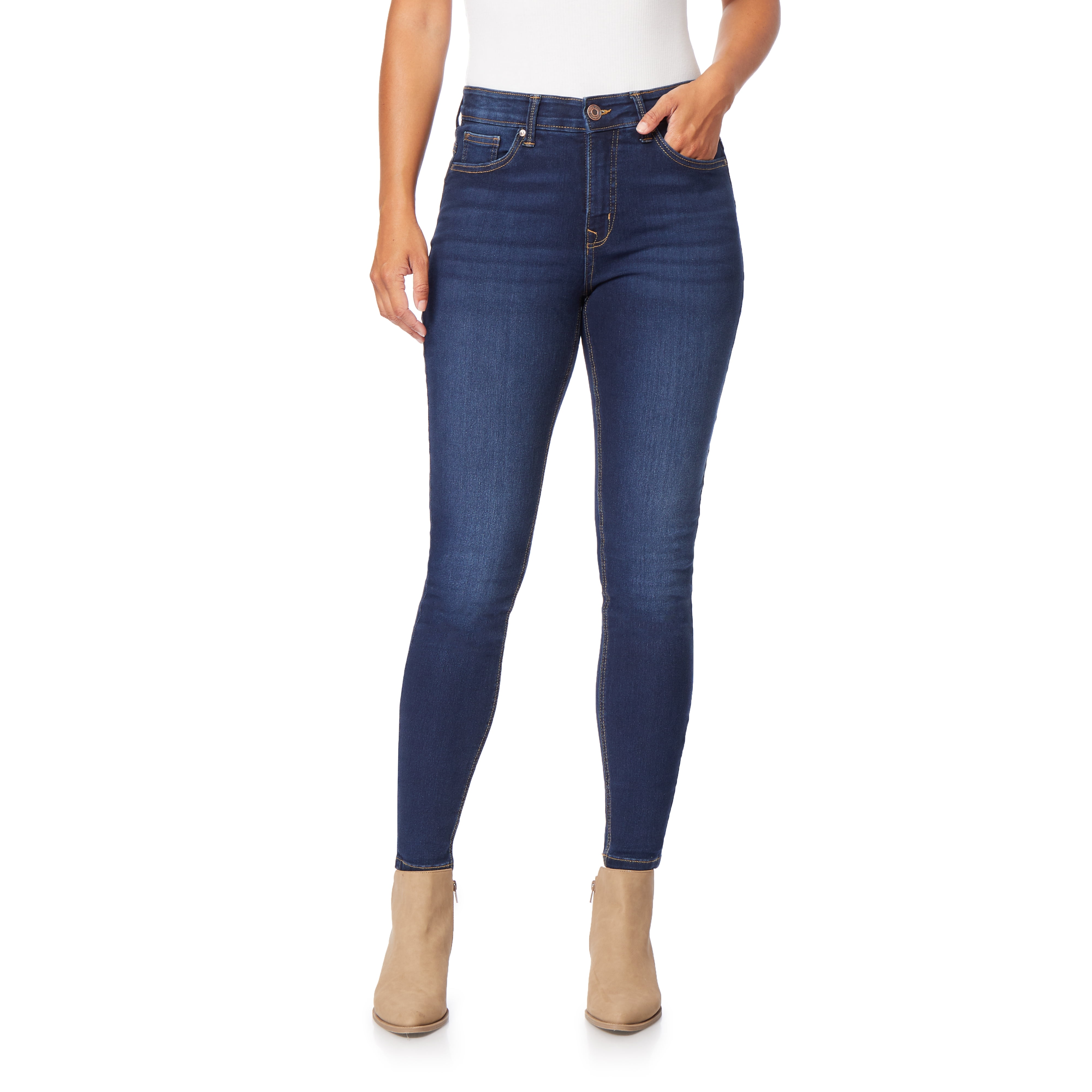 Angels Forever Young Women's 360 Sculpt Skinny Mid-Rise Jeans - Walmart.com